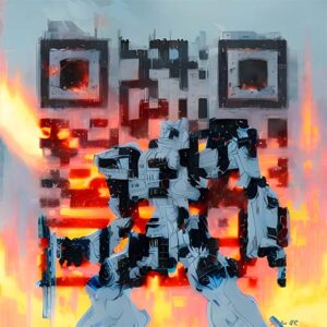 QR код QR code - gaming: Iron Monster